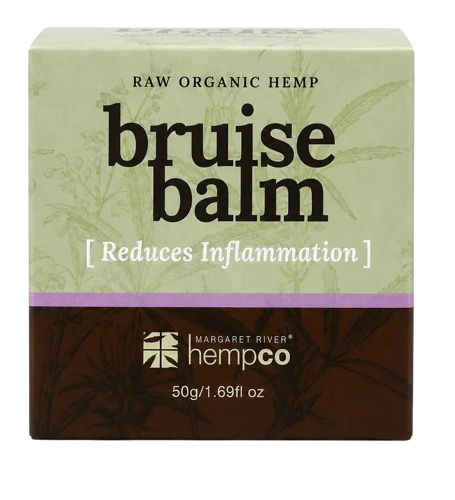 Margaret River Hemp Co. Bruise Balm 50g front packaging